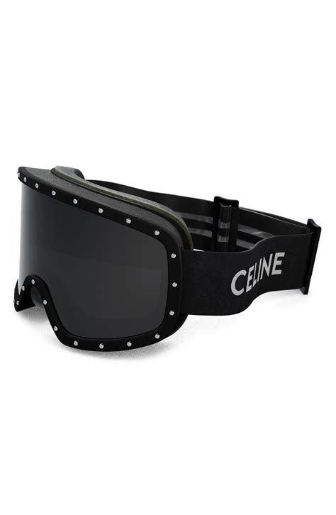 celine ski goggles black|Celine snow goggles.